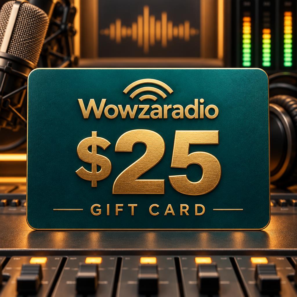 Wowzaradio Gift Card — $25